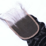 5*5 Deep Wave Virgin Hair Natural Black HD Closure