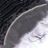 Deep Wave Virgin Hair Natural Black HD Frontal